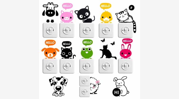 Some animal stickers