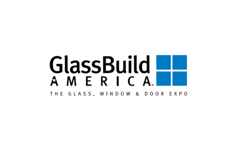 logotipo de glass build expo