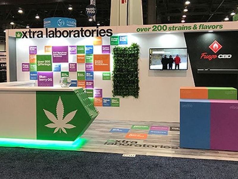 cannabis event trade show booth