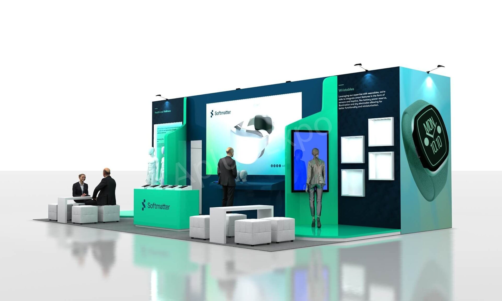Ces Booth Example Softmatter 20′x30′ CES 2023 Booth - aplusexpo
