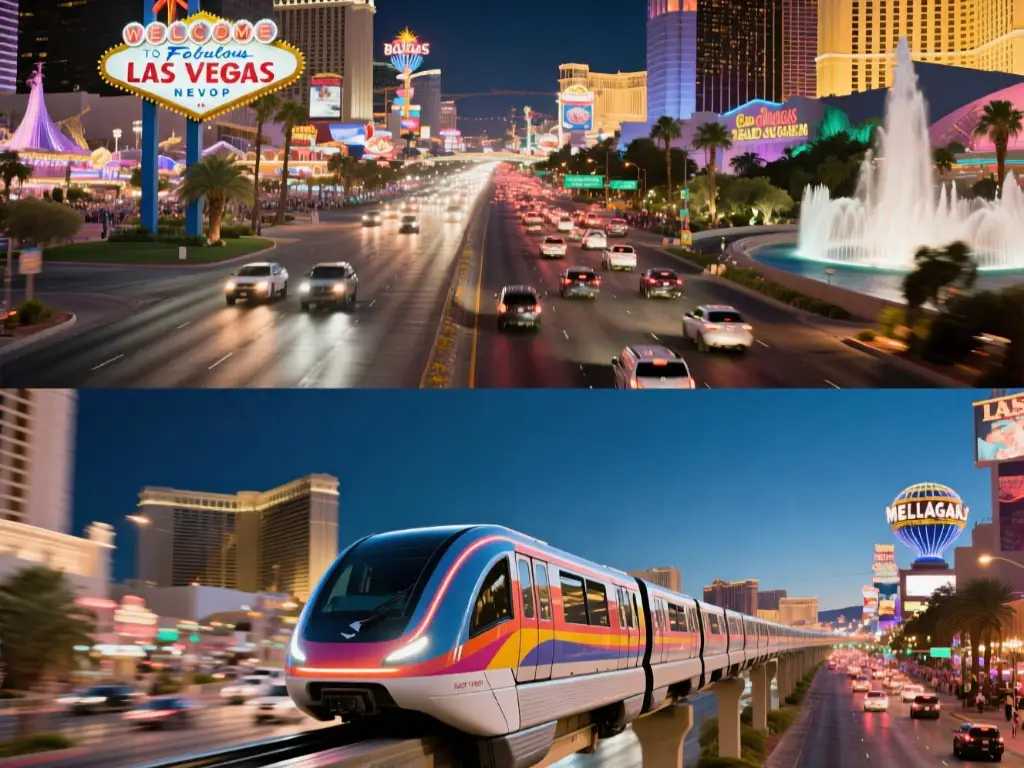 aparcamiento del centro de convenciones de las vegas