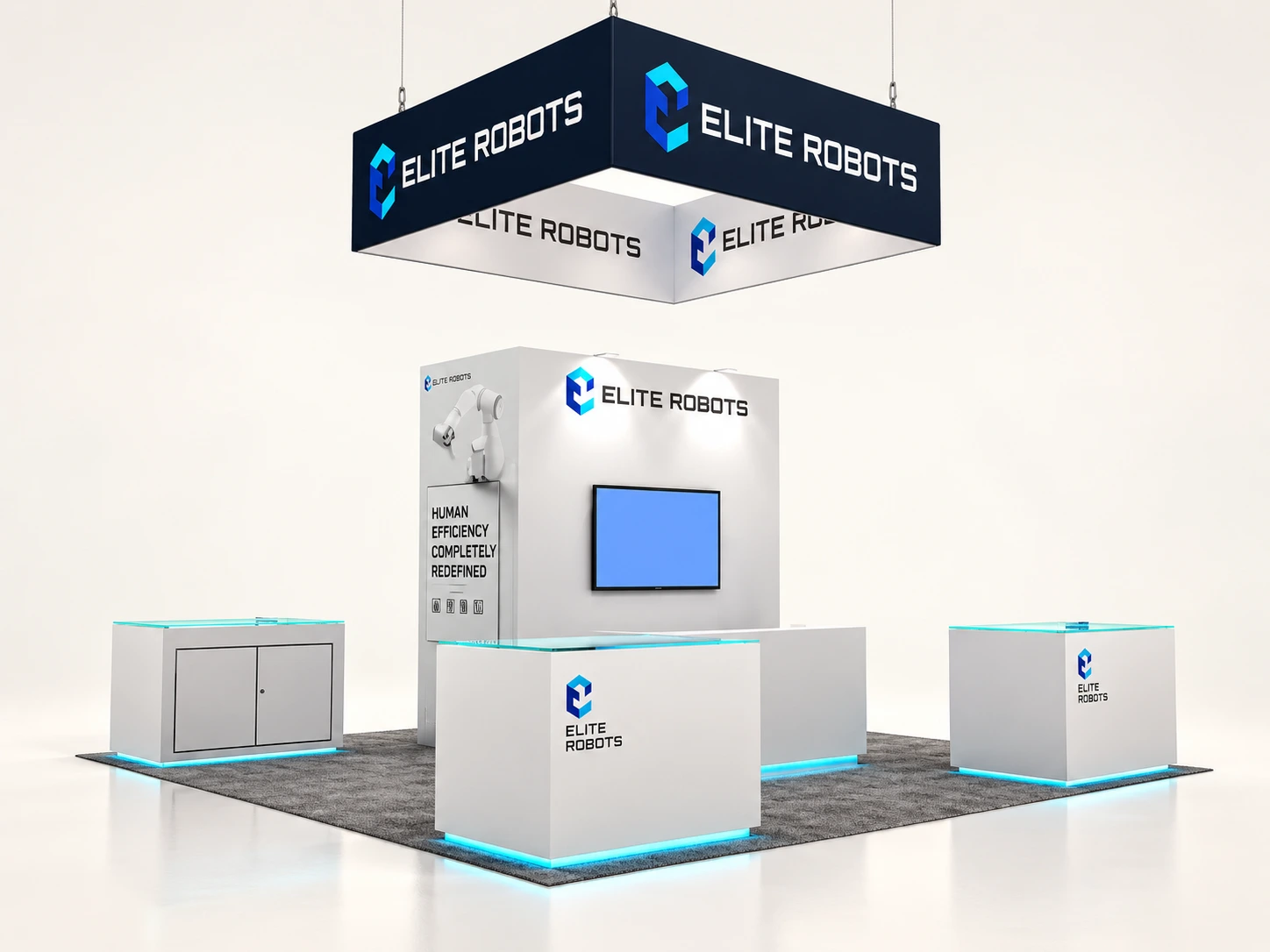 20×20 booth concept reference